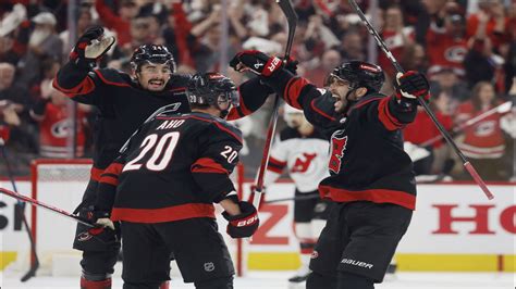 devils game|Aho's blast pushes Hurricanes past Devils 5.